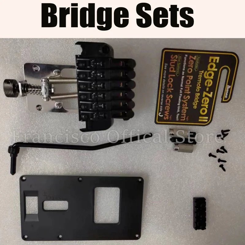 IBan Original  EDGE ZERO II Tremolo Bridge rg350 Parts ZPS3 Version in Black For rg370-rg470-rg920-rg970-rg1070 Series