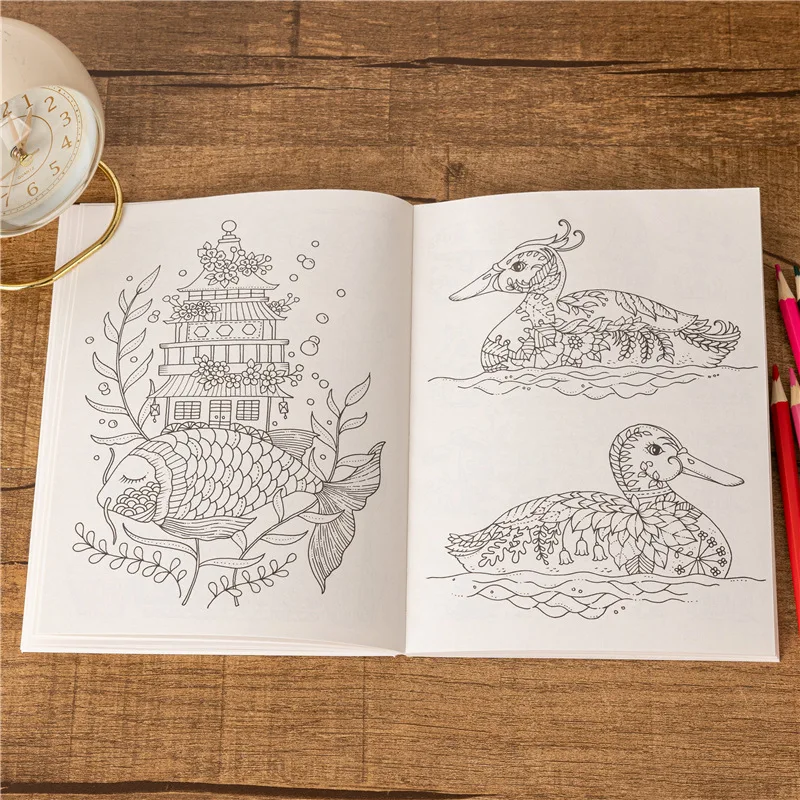 Bview Art English Version Small Victories: Adult Stress Relief Coloring Book for Relaxation & Anxiety Relief