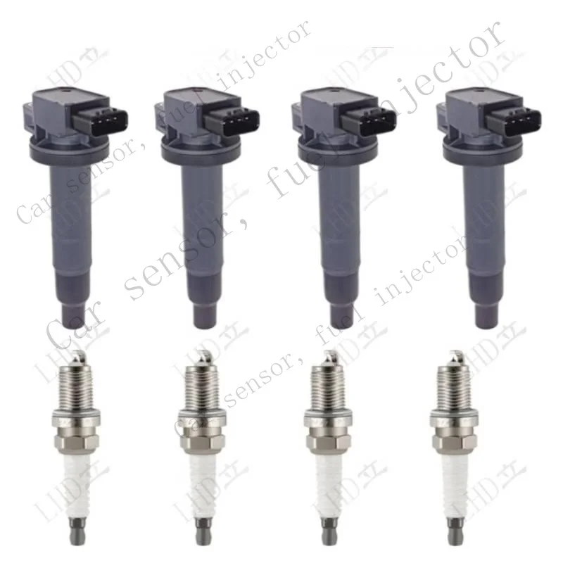 Q+ Ignition Coil & Spark Plug Pack For Toyota Yaris Echo Prius Scion xA xB UF316