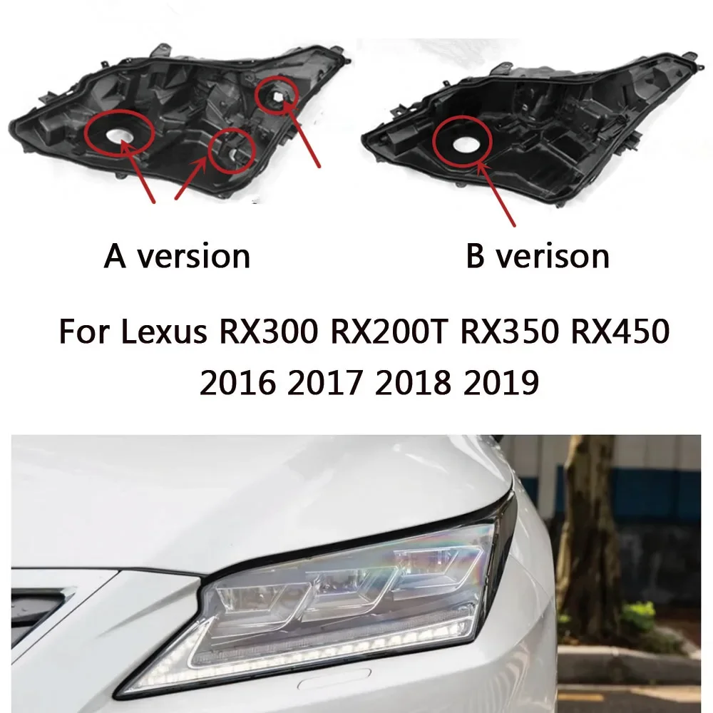 HTTCY For Lexus RX300 RX200T RX350 RX450 2016 2017 2018 2019 Headlight Base Headlamp House Base Auto Headlight Back House