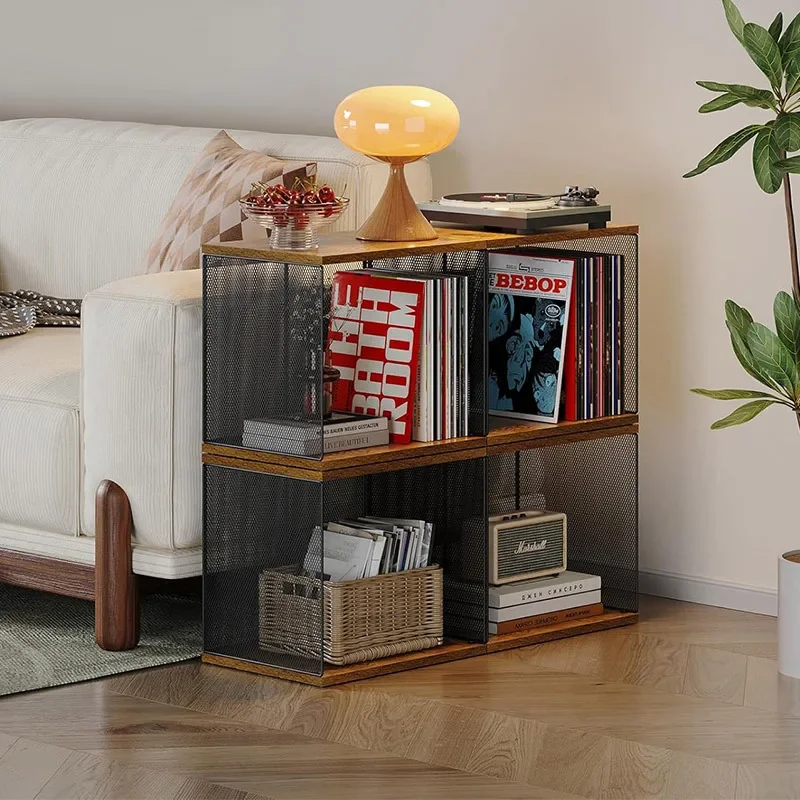 Cube  Rack Stackable Vinyl  Box  Record Cabinet Desktop