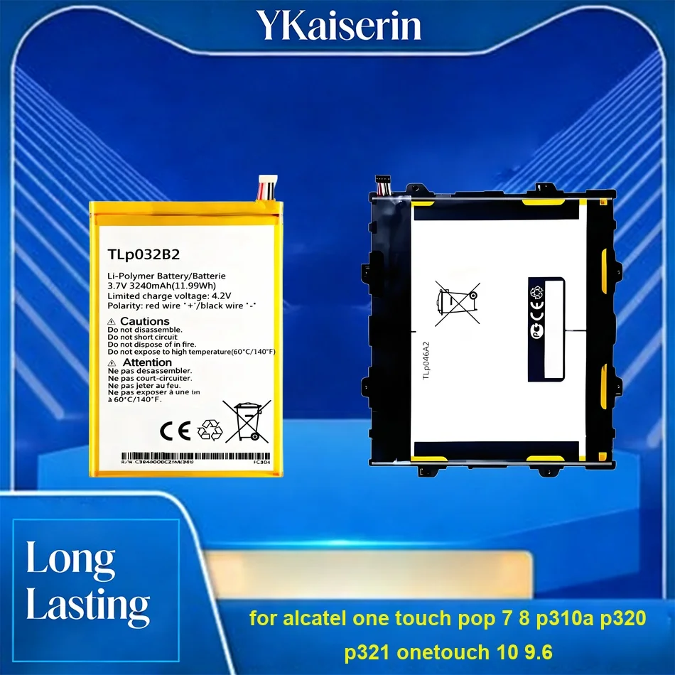 

Аккумулятор TLP046A2 TLp032B2 TLp032BD TLp041C2 / TLp041CC для Alcatel One Touch Pop 7 8 p310a P320 P321 Onetouch 10 9.6