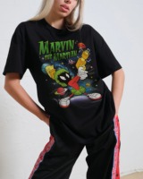 Classic Cartoon Marvin The Martian Cotton Tee Graphic for Trendy Outfits and Nostalgic - Loving Print New Arrival Tee S-4XL