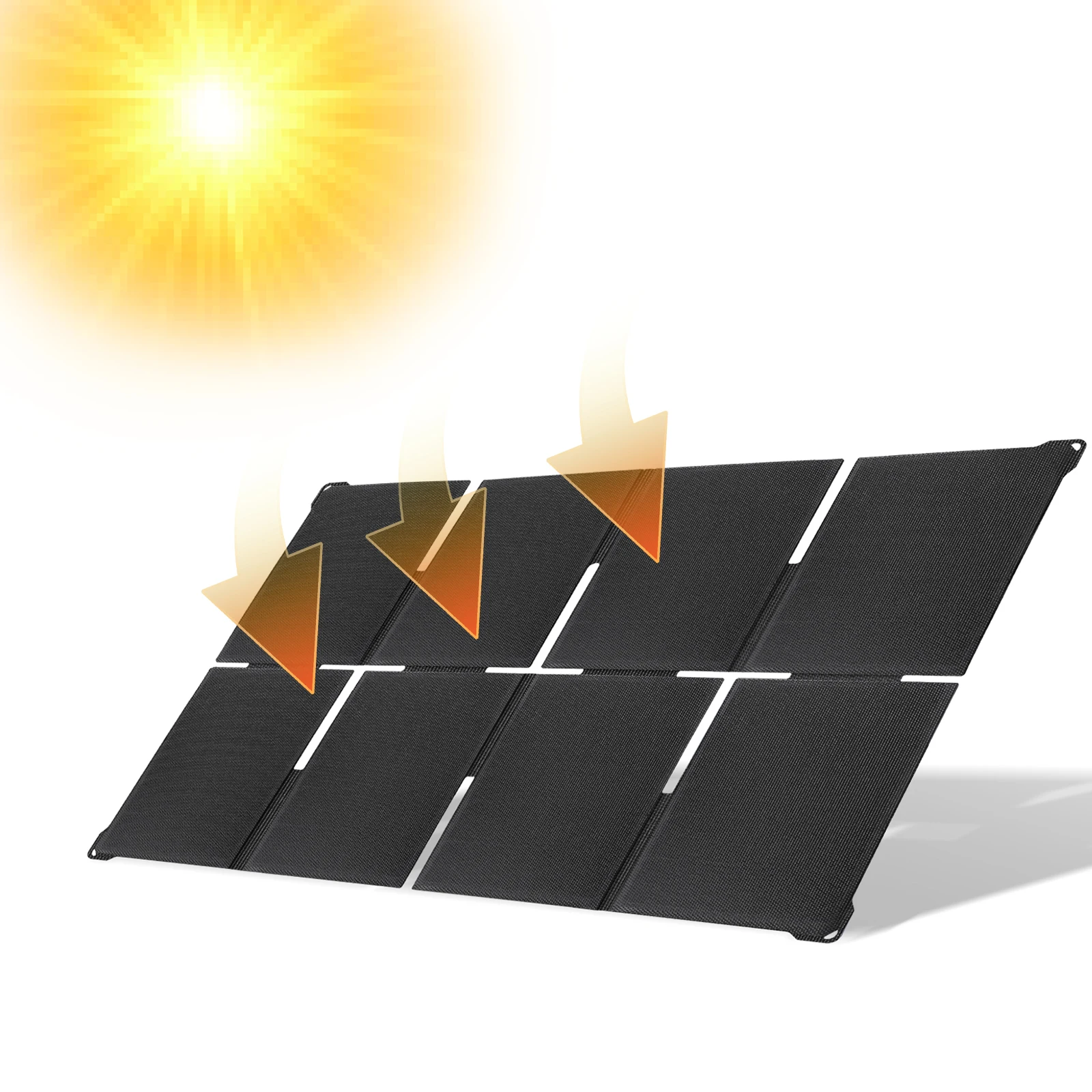 80W Outdoor Cell Phone Solar Charger with USB-A/Type-C/DC Outputs Foldable Solar Panel Charger for Power Banks Tablets Outdoor