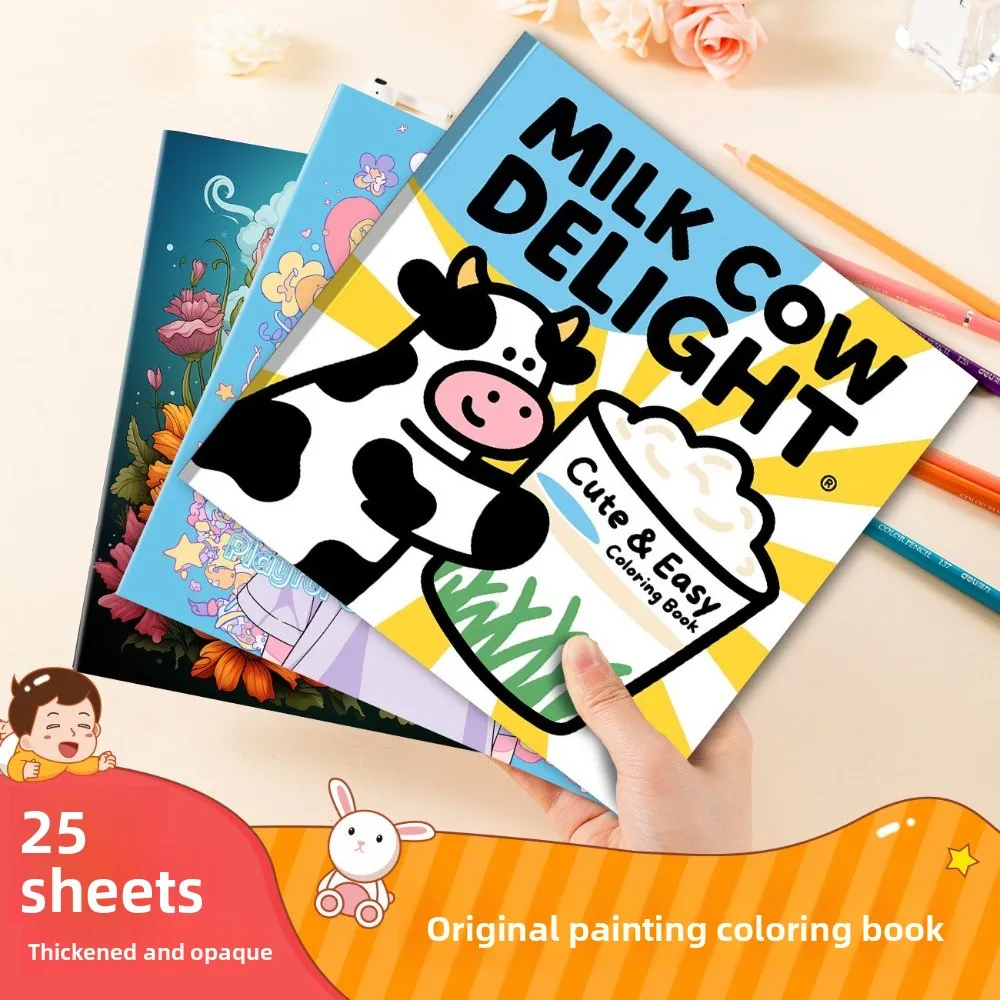 DIY Graffiti Drawing Book Cartoon Graffiti Series Stress Relief Creative Coloring Book Hand Painted Color For Relaxation