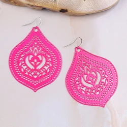 Exquisite Hollow Filigree Earrings Ethnic Vintage Earrings for Women Fashion
