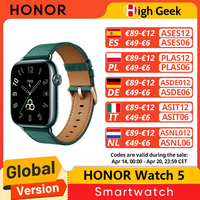 Global Version HONOR Watch 5 Smartwatch Precise GPS Tracking Quick Health Scan 1.85-inch Large Display GPS Supported IP68