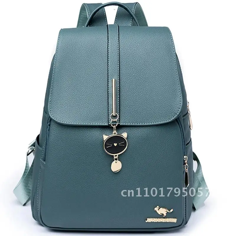 

Trendy Decorative Design Backpack Luxury Women's Brand Backpacks Large Capacity Girls' Travel Bag Knapsack Mochilas Sac A Dos