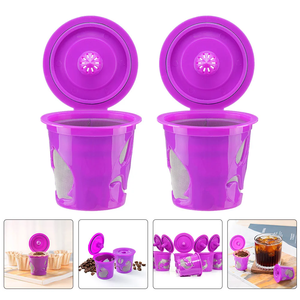 2 Pcs Coffee Capsule Cup Convenient Drainer Supply Household Filter Water Pitcher Office Washable Accessories Compact Strainer