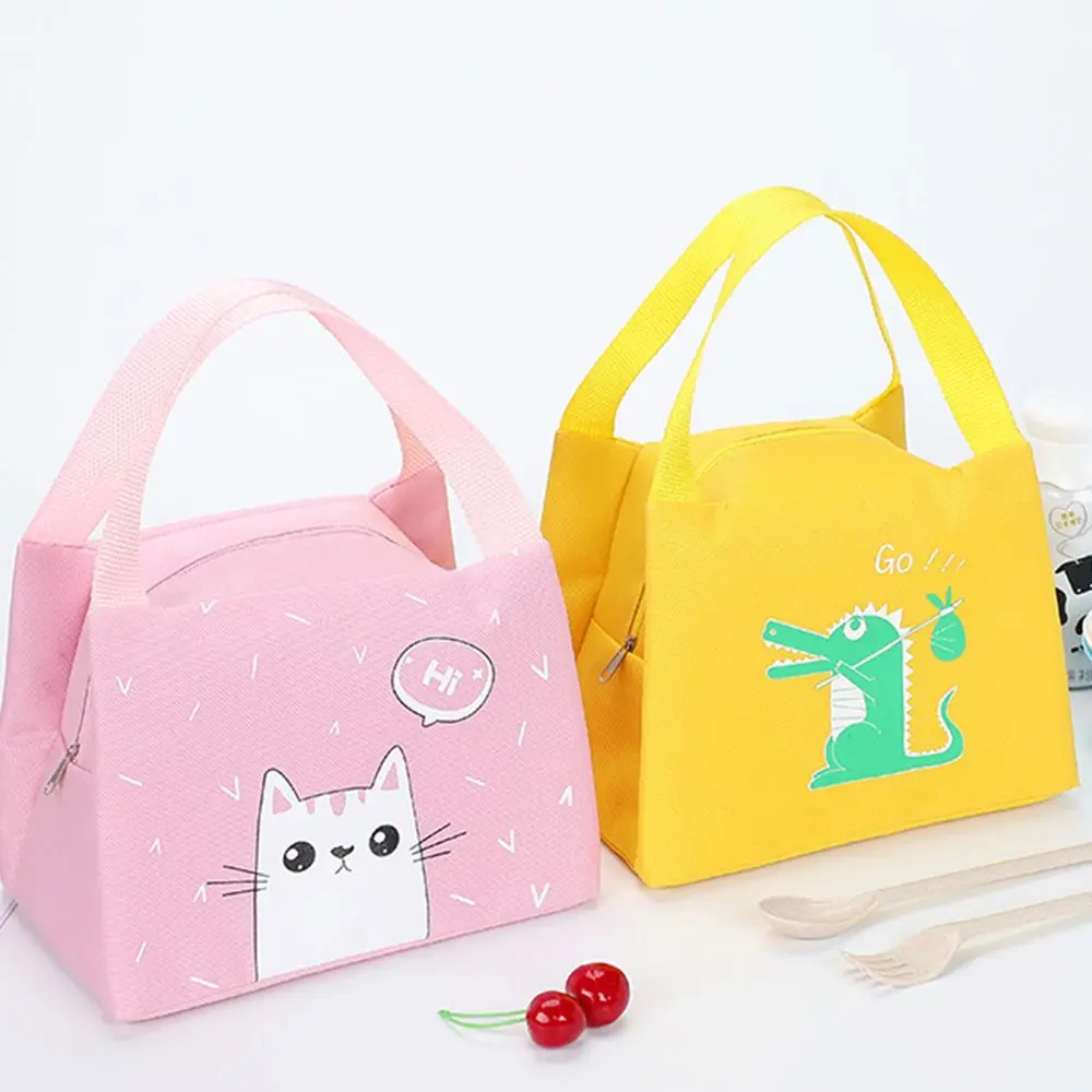 

Animal Insulation Package Cooler Lunch Box Bag Waterproof Lunch Bag Food Hand Bags Tote Canvas Lunch Bag Food Warm Thermal Bag