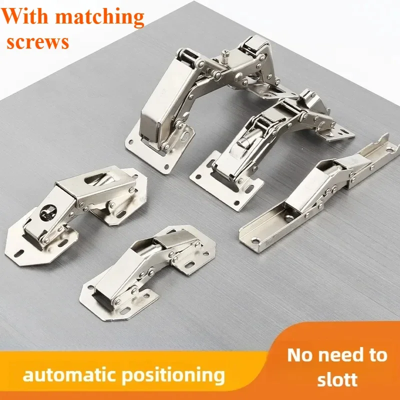 NORMAL Cabinet Hinge 90/150/170 Degree No-Drilling Hole Cupboard Door Hydraulic Hinges Soft Close With Screws Furniture Hardware