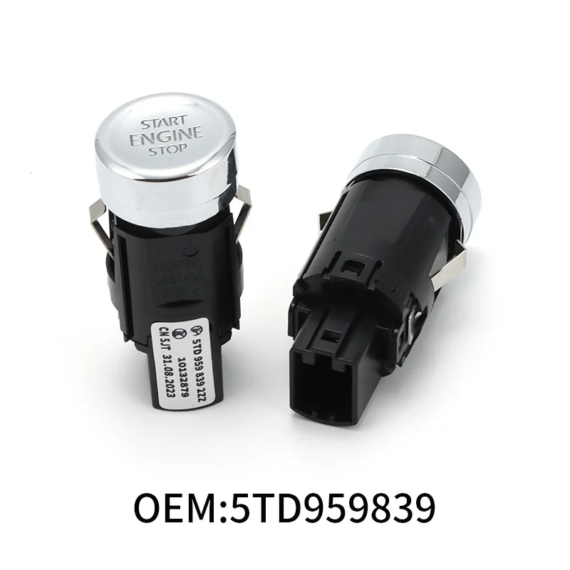 5TD959839 is suitable for Volkswagen Touran L one key start ignition switch button button button 5TD959839A