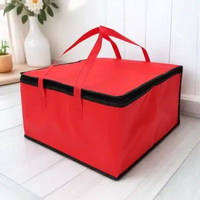 

1pc Fresh Preservation Bag Premium Non-Woven Insulated Bento Handled Bag For Lunch Food Delivery Storage Transport