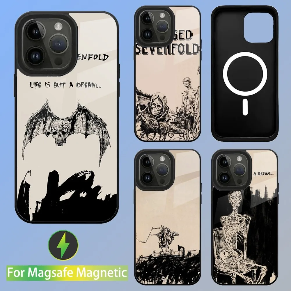 A-Avenged Sevenfold Phone Case For iPhone 15,14,13,12,11,Plus,Pro,Max Mini Magsafe Magnetic Wireless Charging