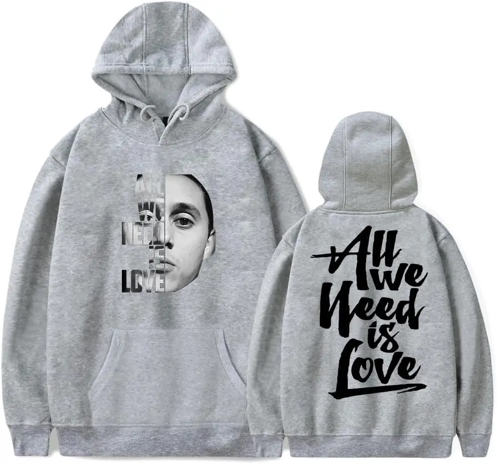 Canserbero Hoodies All We Need Is Love Merch Autumn Winter Women Men Pullover Hooded Tops Fashion Casual Rapper Sweatshirts