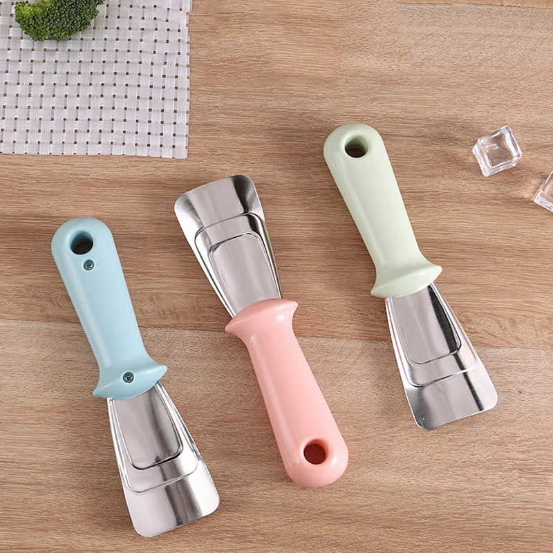 

Stainless Steel Kitchen Fridge Clean Gadget Pink Defrosting Shovel Freezer Ice Scraper Deicing Tool Portable Accessories