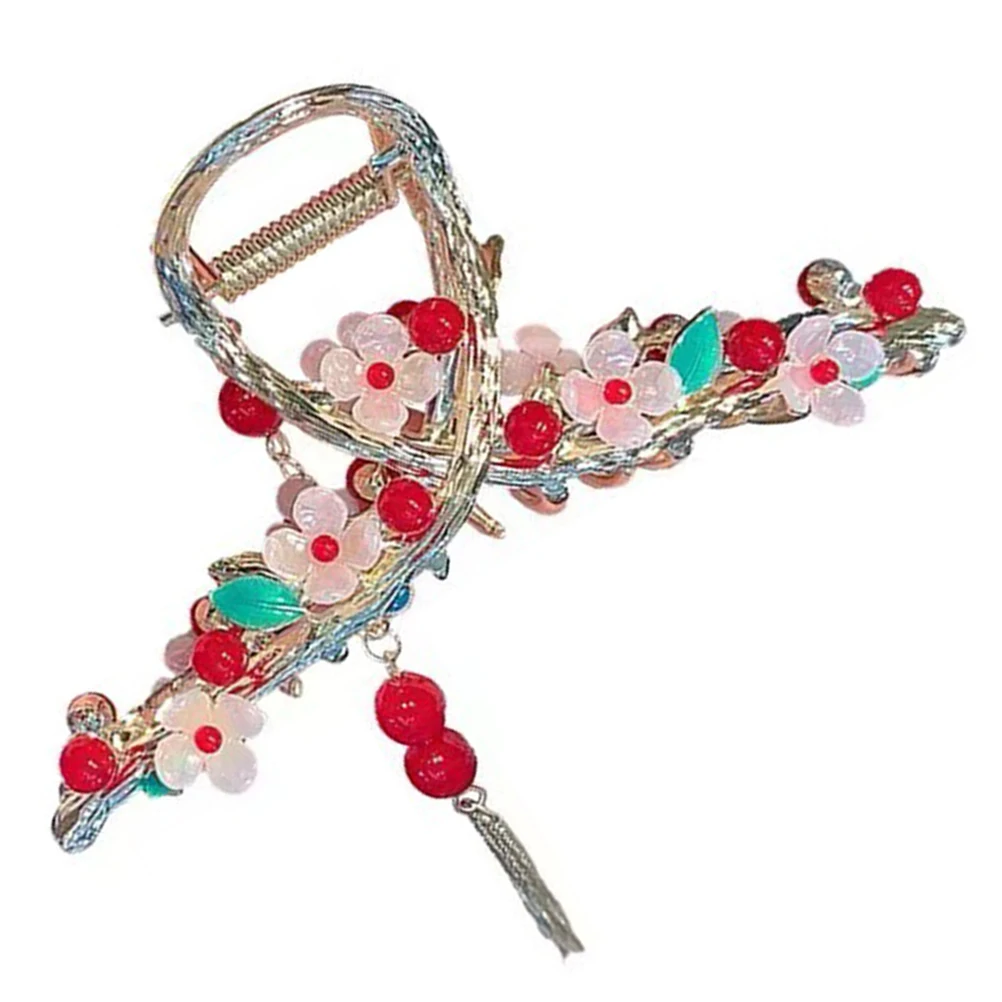 

Pearl Durable Flower Thin Flower Claw Claw For Tassel Thin Hair For Women Clips Office Pearl Hair Clips Travel