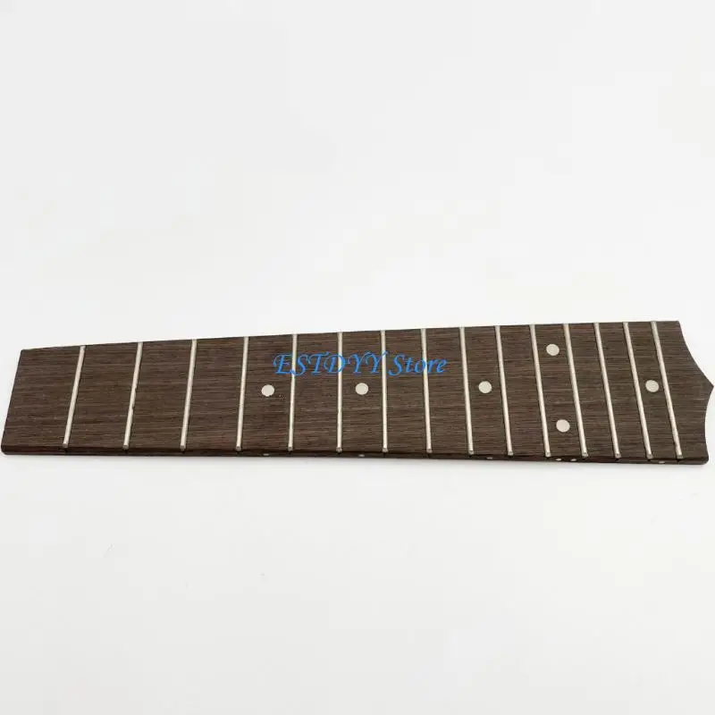 G6DE Natural Rosewood 21 Inch Ukulele Fretboard With Brass Frets And Position Markers