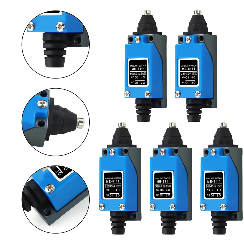 5pcs Plunger Momentary Limit Switches For ME8111 for Reliable Operation in Textile and Machine Tool Industries