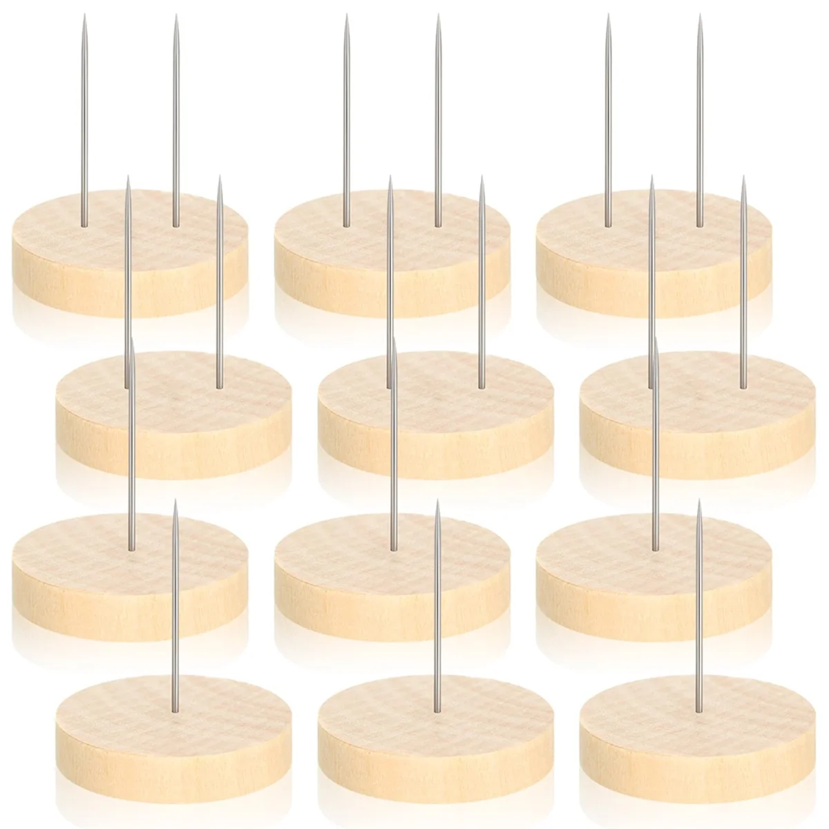 El nuevo soporte para muñeca de ganchillo de 12 Uds., soporte para muñeca, muñeca de Animal de fieltro, juguete, Base de madera, soporte para figura de acción