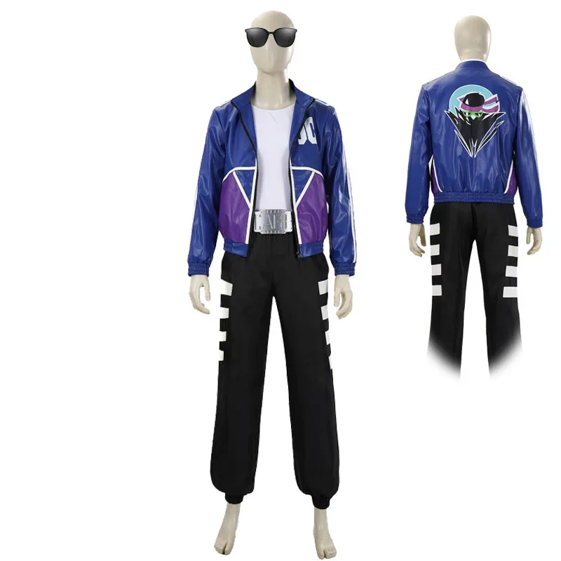 2026 Hot Sale Johnny Cage Cosplay Costume Sunglasses MK2 Stage Costume Men Size Movie Character Jacket and Pants Set