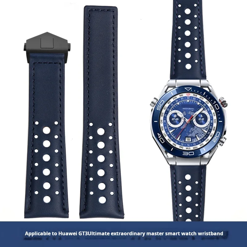

Ремешок из натуральной кожи для Huawei Ultimate Extraordinary Master GT5 GT3 GT2 Pro, мягкий ремешок из воловьей кожи, аксессуары для браслета