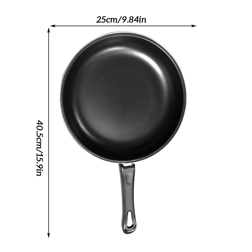 Frying Pan Non-stick Mini Thick Steak Flat Pan Iron Pancake Egg Fryer Kitchen Cookware, 30cm