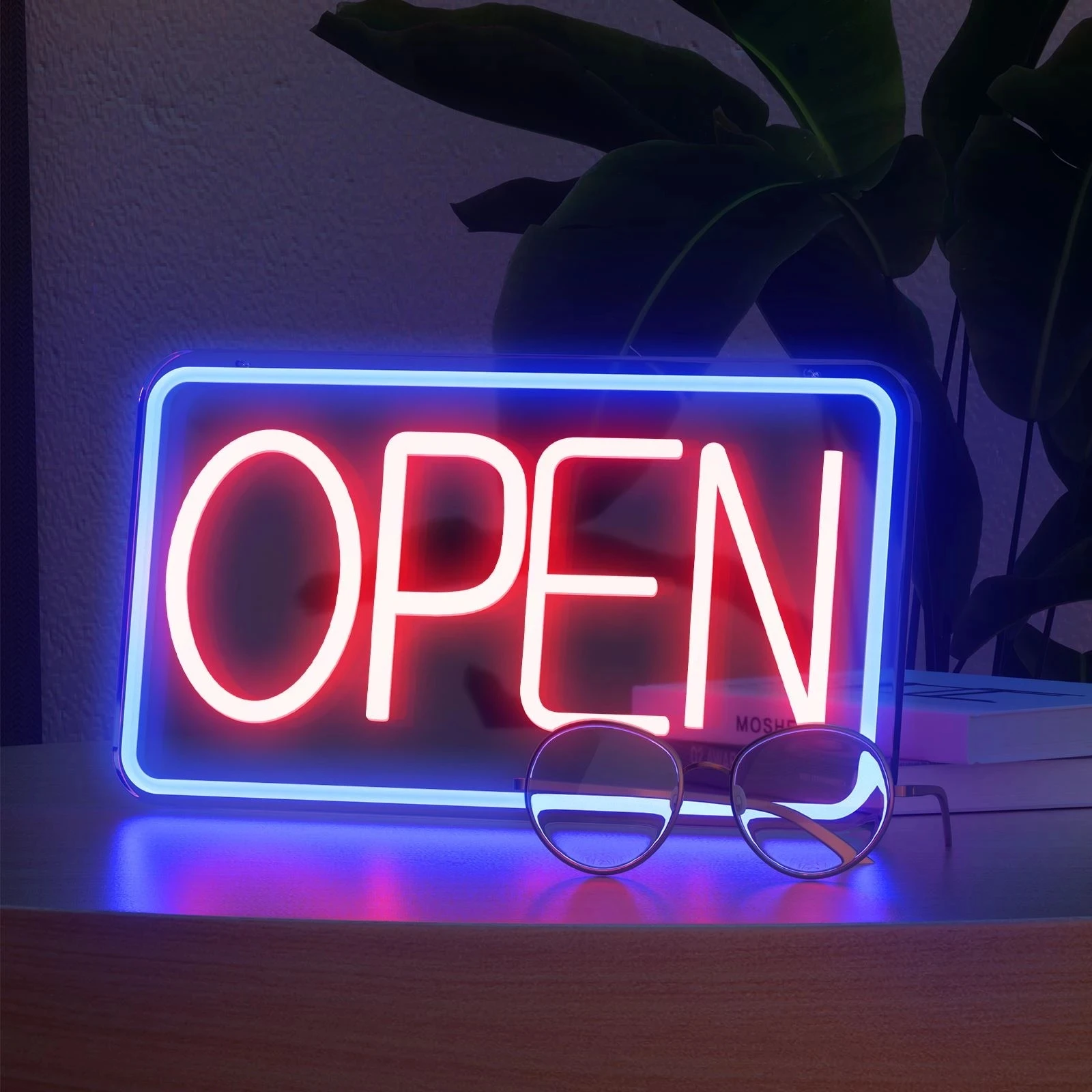 OPEN Neon Sign Lights LED Wall USB Atmosphere Light Door Decor Hanging Night Lamp Business Bar Club Coffee Shop Decoration