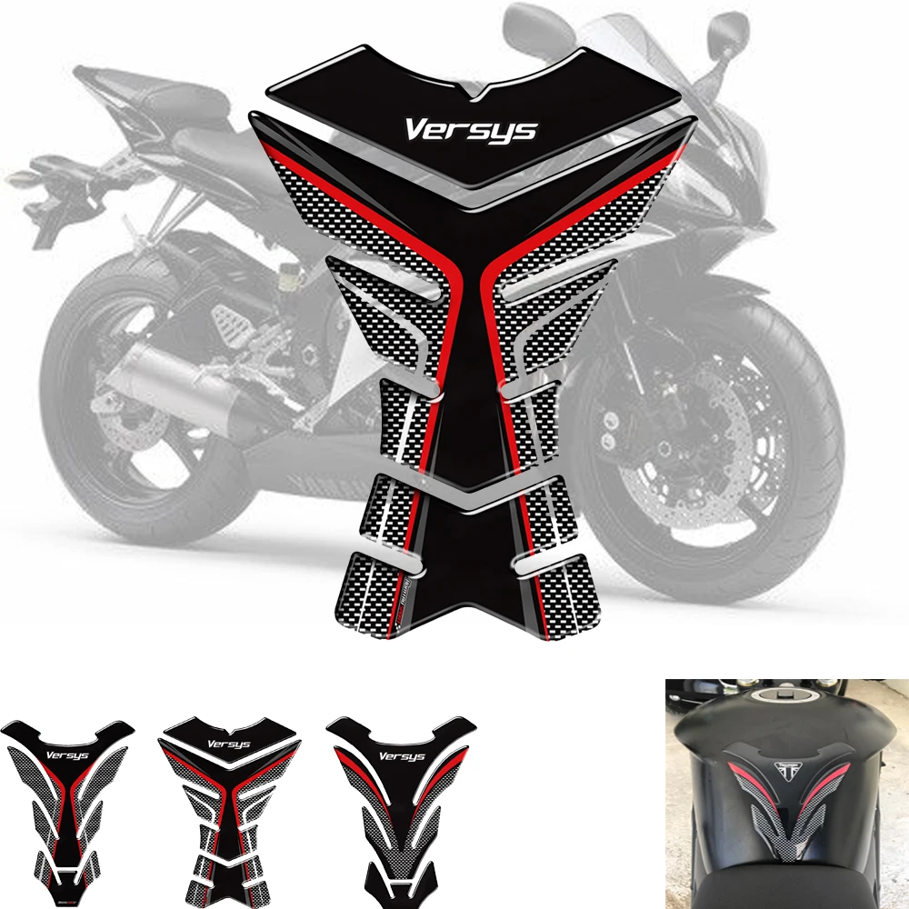 3D Motorcycle Fuel Tank Pad Protection Sticker Waterproof Decal For Kawasaki Versys Series Versys 650 1000 X300 Versys-X