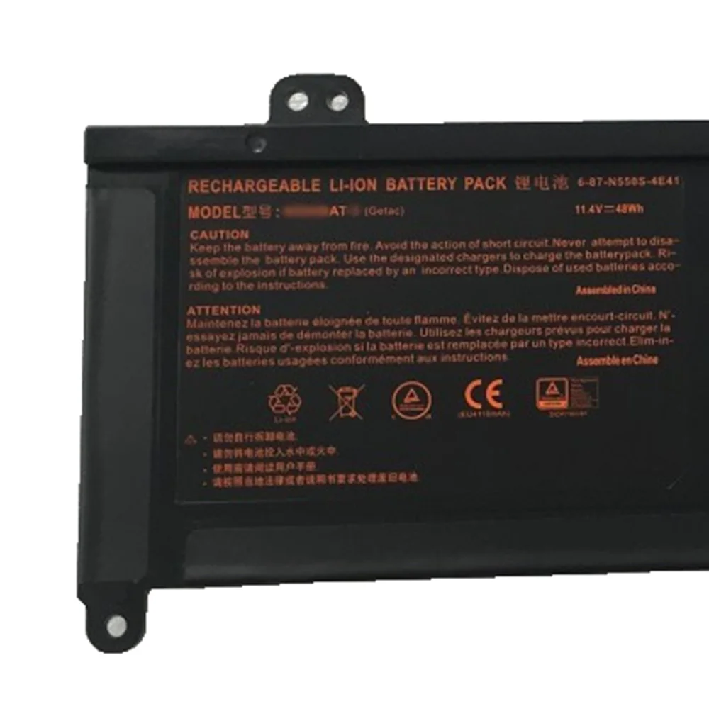 11.4V 48wh N550BAT-3 Original N550BAT-3 Laptop Battery For Clevo N550RC N550RN/RC N551/RN/RC F57-D1/D2/D3/D4/D5R 6-87-N550S-4E42