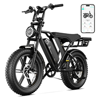 SXLL V20 20-inch electric bicycle 48V 15Ah steel frame Fatbike 750W lithium battery LCD rear hub motor 20-inch 7-speed V20 Pro