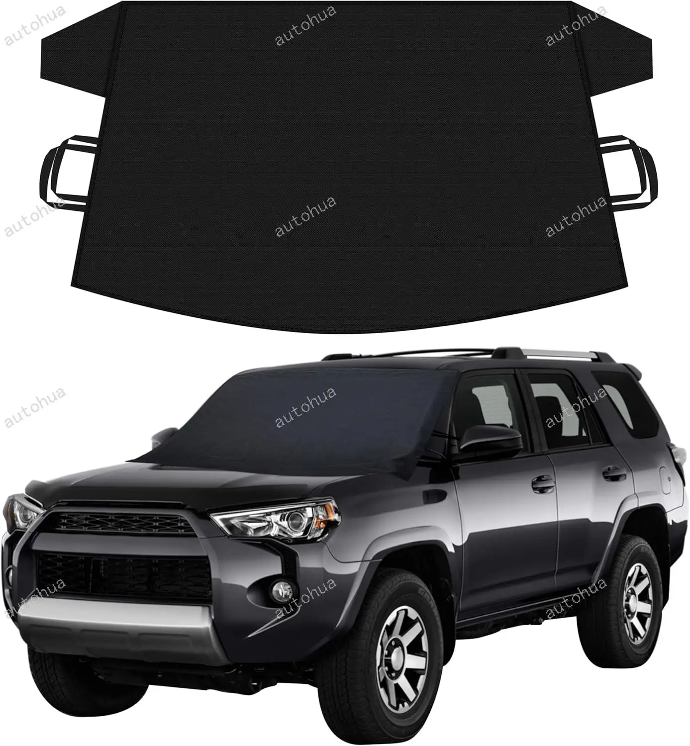 

Car Snow Cover for 4Runner Windshield Cover for Ice Snow with Heavy-Duty 600D Oxford Car Cover, Waterproof & Anti-Slip,