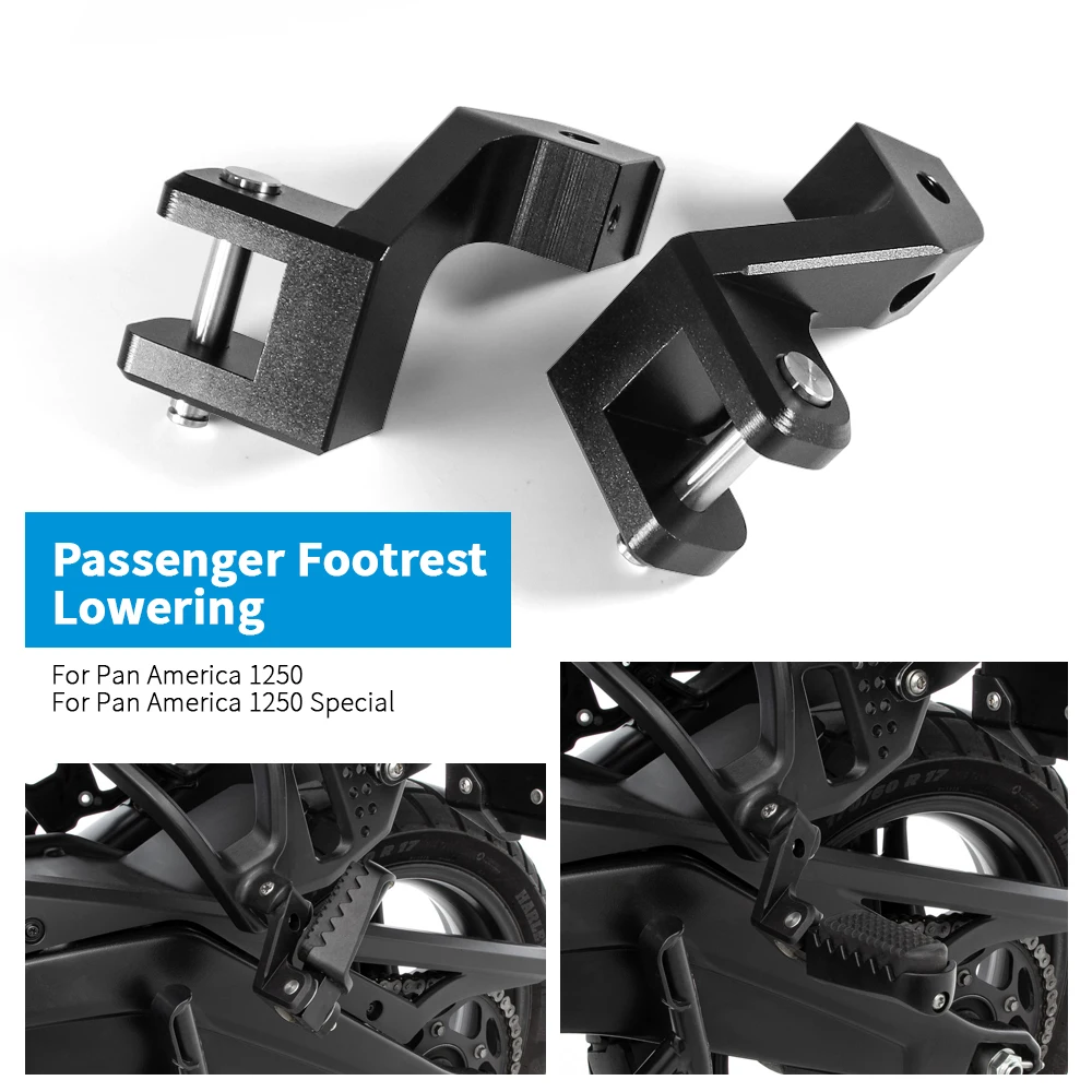 

Passenger Footrest Lowering Relocation Rider Foot Pegs Footpeg Lowering Kit For RA1250 PA1250 Pan America 1250 S Special