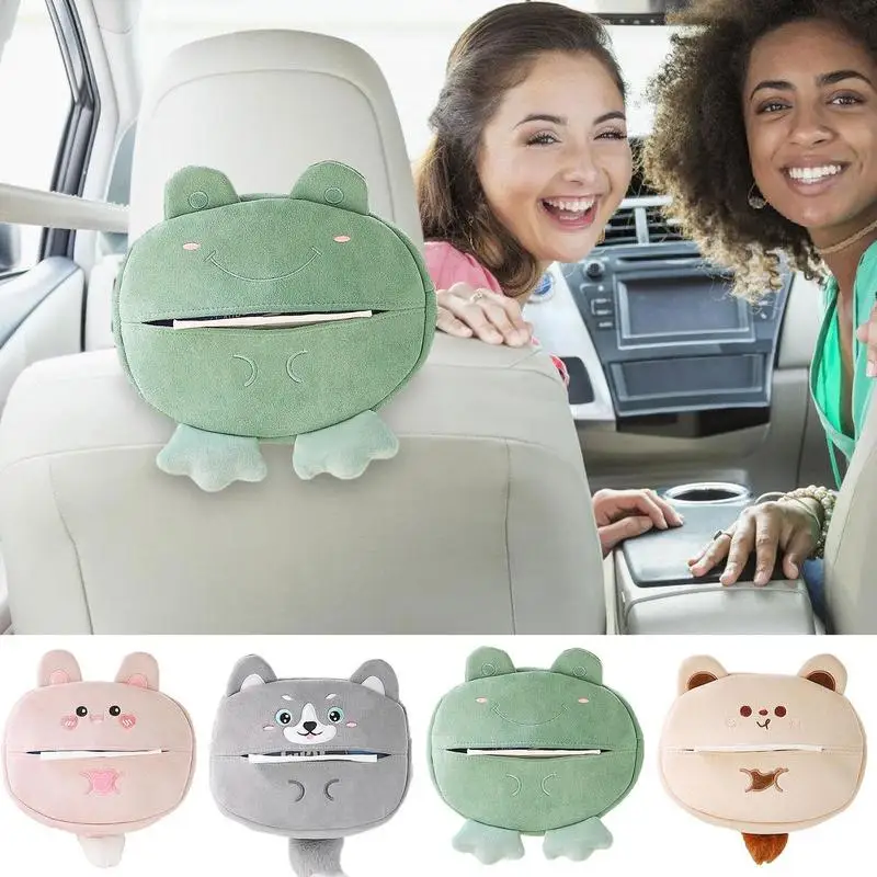 

Tissue Boxes Creative Tissue Box Soft Cartoon Paper Napkin Case Cute Animals Car Paper Boxes Lovely Napkin Holder for Auto Seat