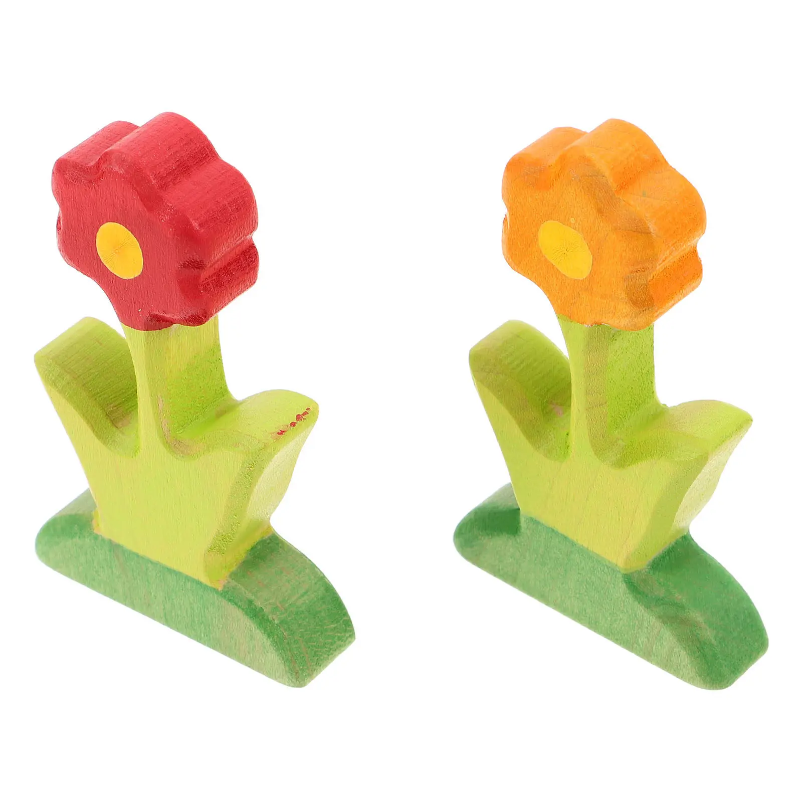 

Набор из 2 деревянных цветочных композиций ручной работы: художественный миниатюрный сад для самостоятельной сборки, декор для детей, развитие мелкой моторики, творчество