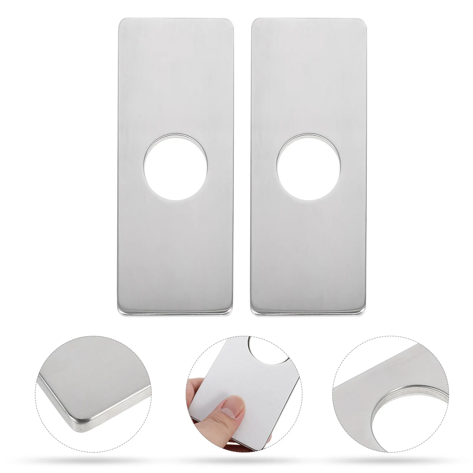 4 Inch Stainless Steel Faucet Plate Escutcheon Cover for Kitchen Sink – 2pcs