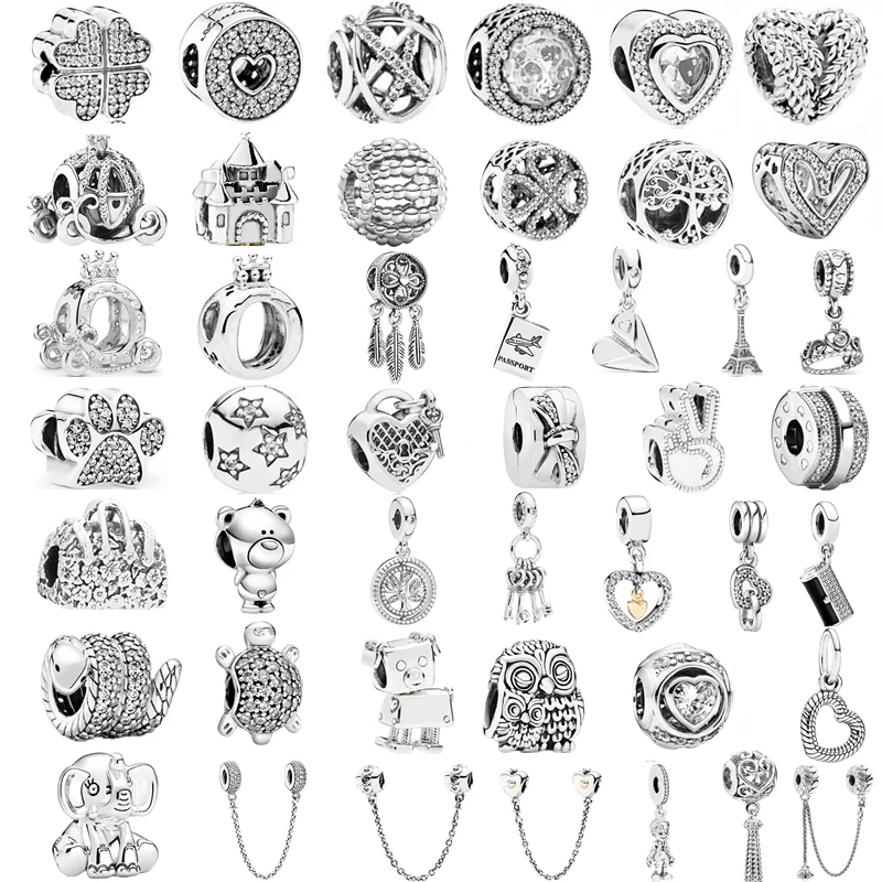 New Fashion Charm Original Castle Dream Catcher Love Beads Suitable for the original Pandora Lady Bracelet Jewelry Accessories
