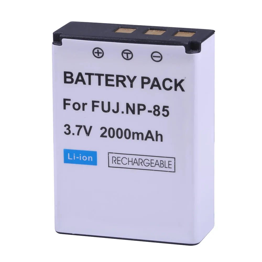 Batmax NP-85 Battery 2000mAh+LCD USB Charger for Fujifilm BC-85 BC-85A FinePix S1 SL240 SL260 SL280 SL300 SL305 SL1000 NP170