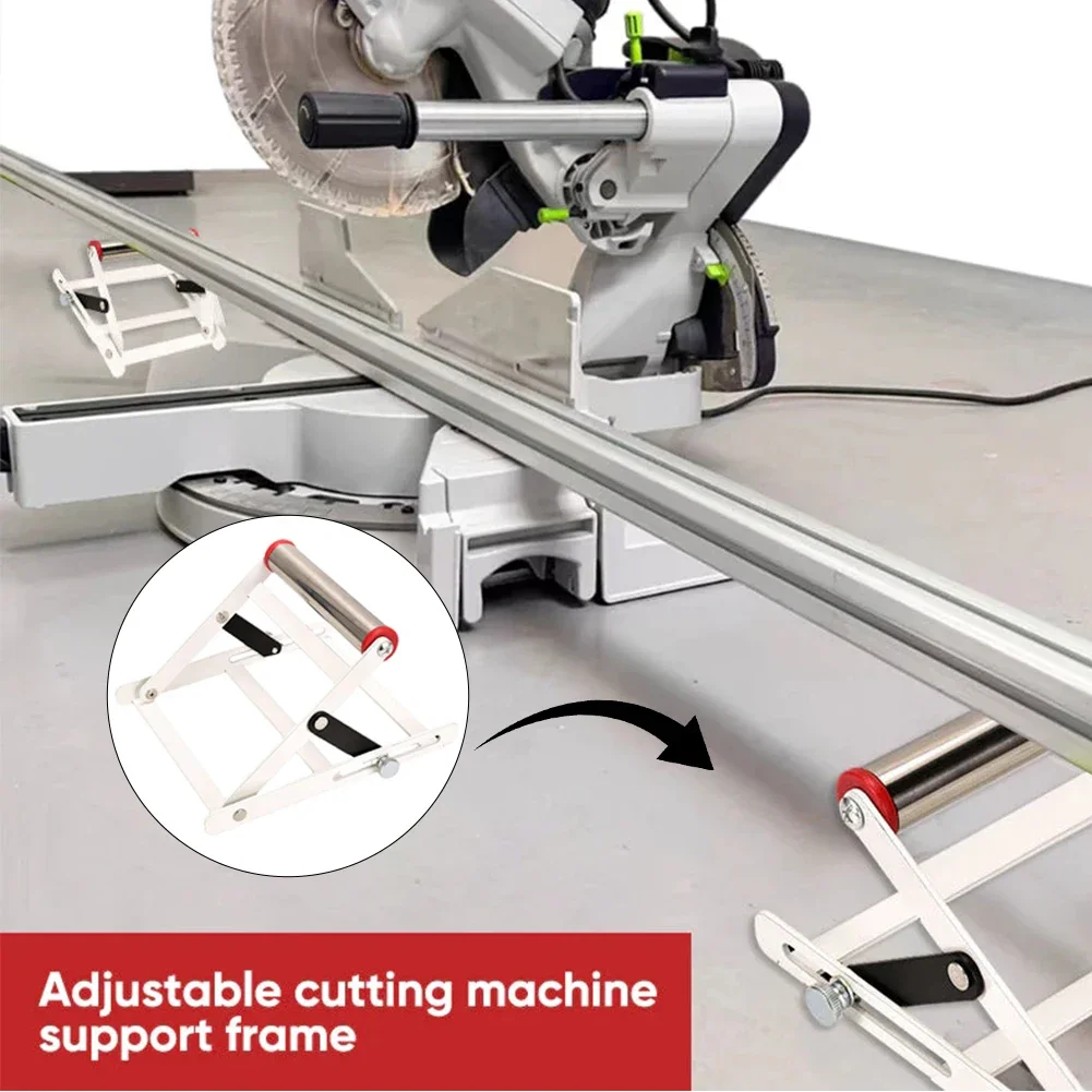 Cutting Machine Support Frame Height Adjustable Material Support Bracket Metal Workbench Lift Support Stand for Cutting