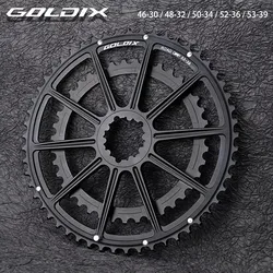 GOLDIX 22/20 Speed Double Chainring 50-34T 52-36T 53-39T Direct Mount Chainwheel for 20/22 Speed Road Bike Crank