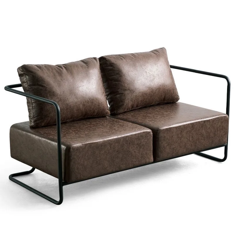 

Wrought iron sofa chair, retro industrial style, light luxury and simple, living room lounge area sofa