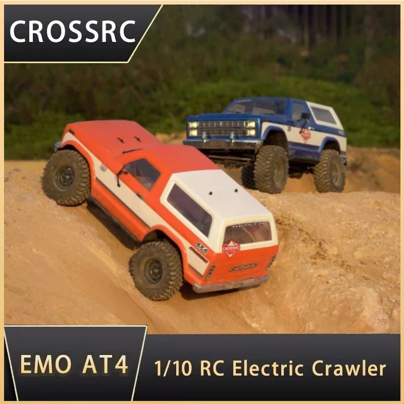 

CROSSRC EMO AT4 1/10 2.4GHZ Professional RC Crawler Car Remote Control Model Off-road Climbing Vehicle Two-Speed Shift Boys' toy