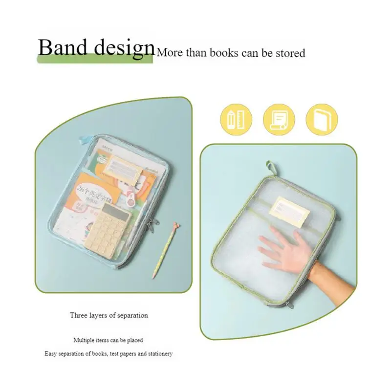 ล้างแฟ้มกระเป๋า A4 เครื่องเขียนจัดเก็บแฟ้มกันน้ํากระเป๋าสตางค์ล้างโฟลเดอร์เอกสารขนาดใหญ่ความจุขนาดใหญ่เปิดสําหรับ A4