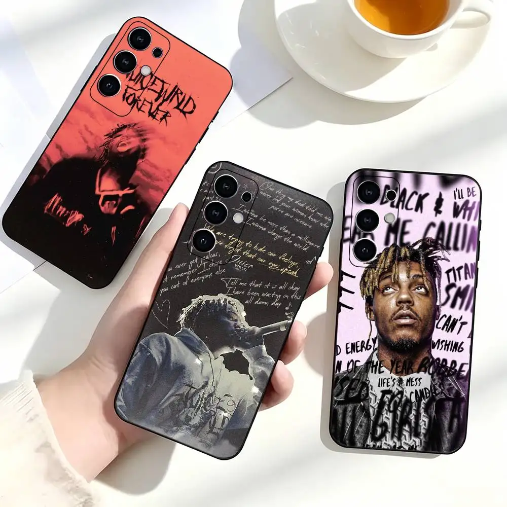 Juice Wrld 999 Album Fashion Rapper Phone Case Black Silicone Soft For Samsung S25,S24,S21,S22,S23,S30,Ultra,S20,Plus,Fe,Lite