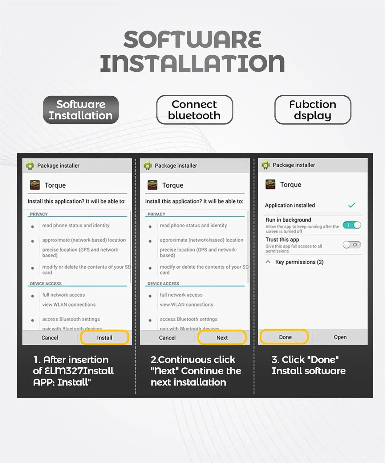 الماسح الضوئي OBD2 بلوتوث، أداة تشخيص السيارة، قارئ رمز المحرك، متوافق مع أندرويد، ويندوز، مناسب لمعظم المركبات 12 فولت