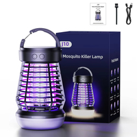 Electric Mosquito Killer Lamp Pest Repellent Bug Trapper with LED Camping Light USB Rechargeable Anti-Mosquito Light Insect Trap