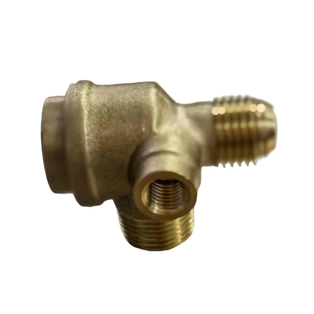 3 Port Air Compressor Check Valve Brass Male Thread 90 Degree Connector For Air Compressor Home Improvement 16mm 14mm 7mm