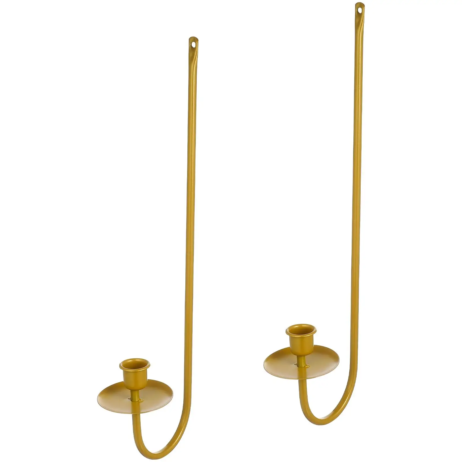

2 pcs Metal Holder Sconces Vintage Decor Elegant Sturdy Easy Metal Holder Installation Versatile Style