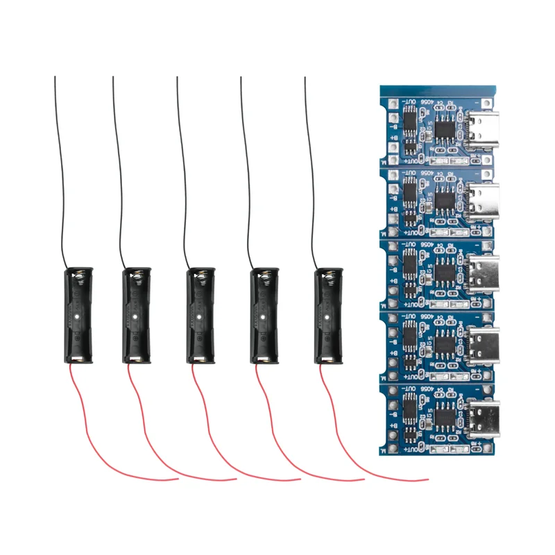 أفضل العروض TP4056 وحدة شحن نوع C USB بطارية ليثيوم شحن مجلس BMS 5 فولت 1A ليثيوم مايكرو USB وحدة شحن حماية