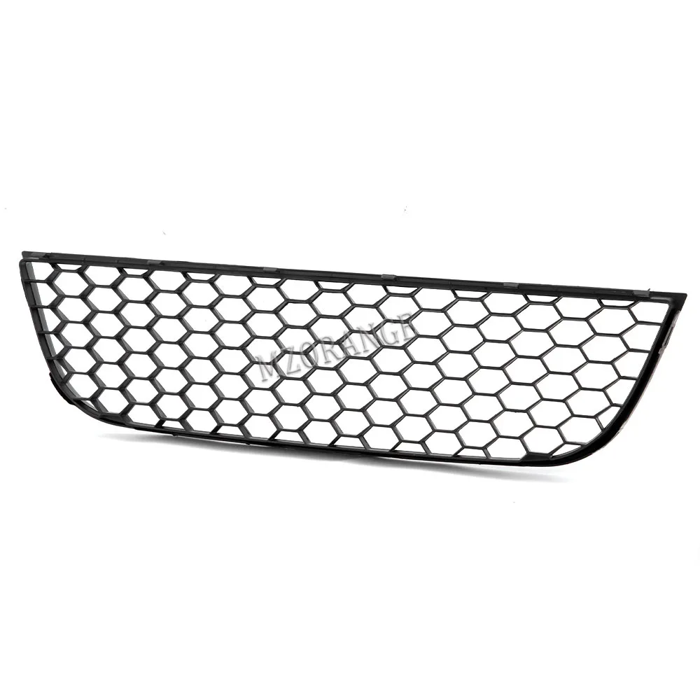 Car Front Center Bumper Vent Grille Grill Cover For VW POLO-GTI MK4 9N3 2006 2007 2008 2009 ABS Black High Quality